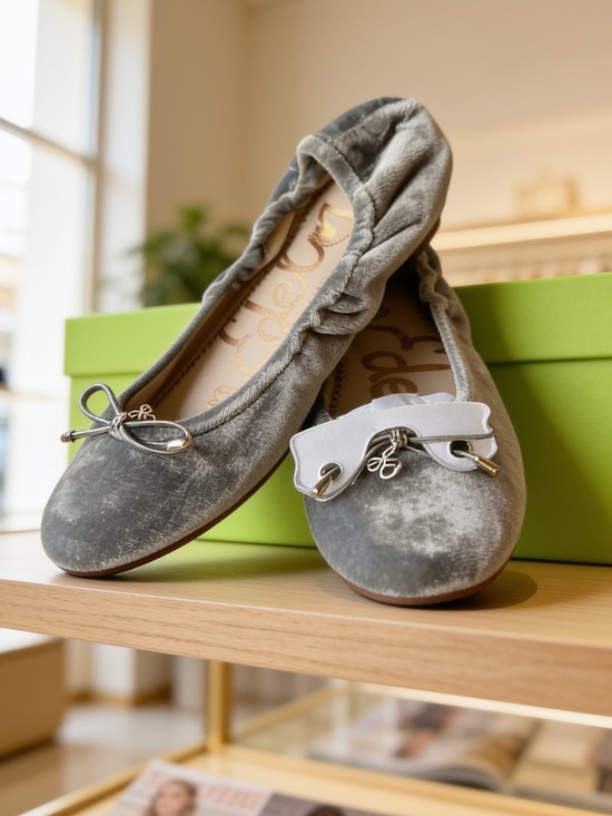 Sam Edelman Shoes - Sam Edelman “Felicia” Velvet Ballet Flats - Retired Seasonal Style